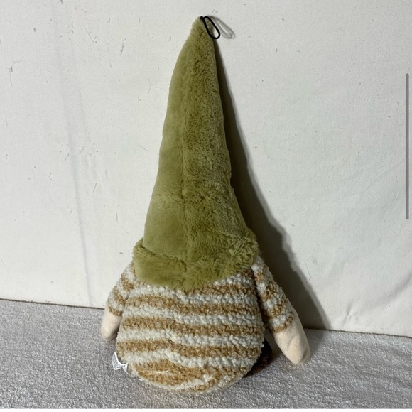 5/$25 Plush Gnome With Fuzzy Green Hat & Striped Shirt - Picture 6 of 15